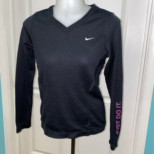 Nike Dri-Fit long sleeve black shirt